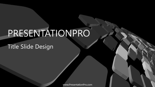 3D Flying Squares PowerPoint Template - Presentationspro